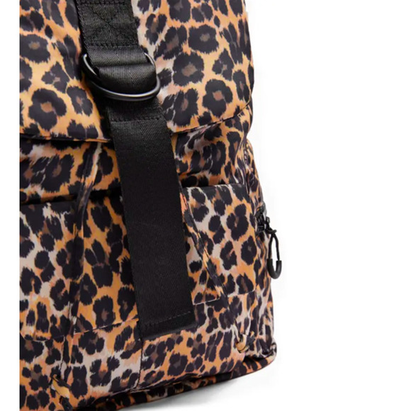 Topshop Leopard Print Backpack Large Brown *flaw main image 7